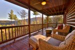 Gorgeous Mountain Views from the covered porch